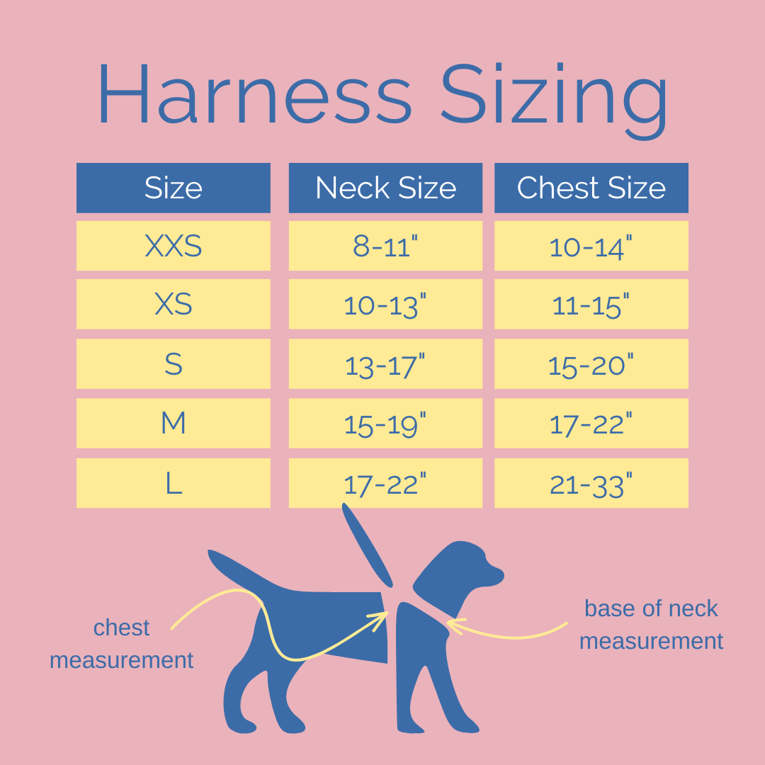 Rabbitgoo dog harness size hot sale chart